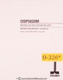 Okuma-Okuma OSP5020M, 999 Tool Offsets Instruction Manual 1995-999 Tools Offset-OSP5020M-01